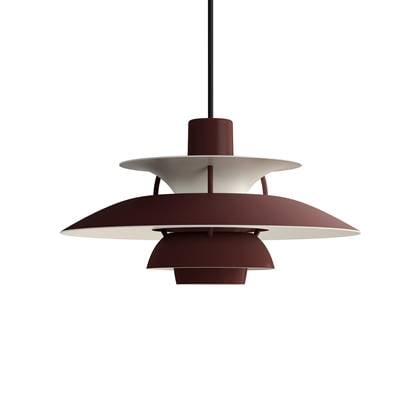 Louis Poulsen PH 5 Mini hanglamp Ø30 Monochrome Burgundy