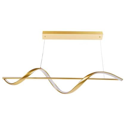 Beliani - KHUTTI - Hanglamp LED - Goud - Metaal afbeelding