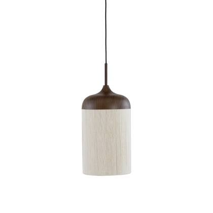 Light & Living Hanglamp Dania - Bruin|Crème - Ø22cm afbeelding