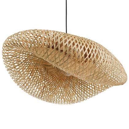 Beliani - BALHA - Hanglamp - Natuurlijk - Bamboe afbeelding