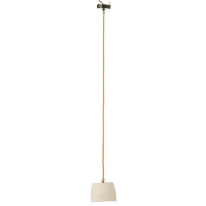 J-Line - Hanglamp Cup Papier Mache Wit Small - 20x20x15cm