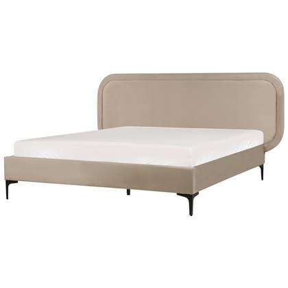 SUZETTE - Tweepersoonsbed - Beige - 180 x 200 cm - Polyester