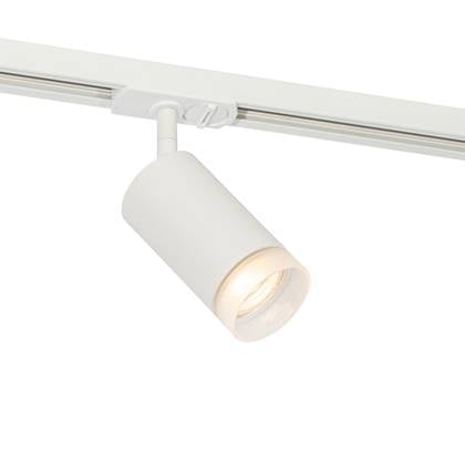QAZQA Moderne spot met te ring voor railsysteem 1-fase GU10 50mm - Wit