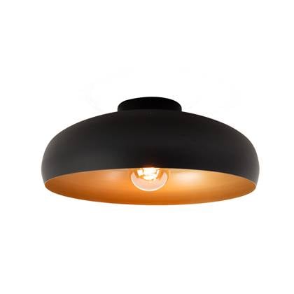 EDI light by EGLO Mogano Plafondlamp - E27 - Ø 40 cm - Zwart/Koper