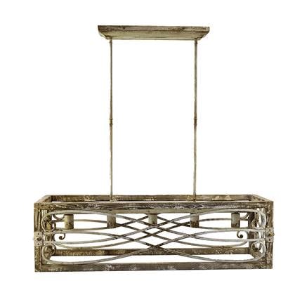 Clayre & Eef Hanglamp 97x30x100 cm Bruin Beige IJzer