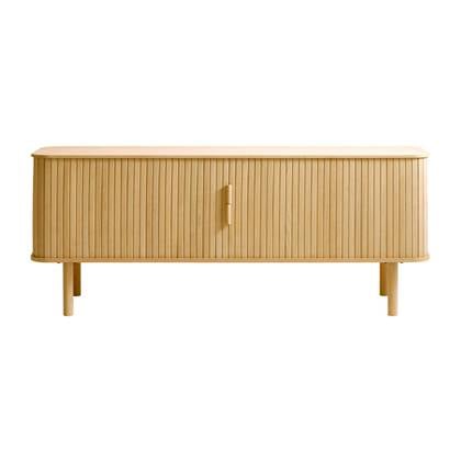 by fonQ Splinted Tv-meubel - Naturel Eiken Bruin