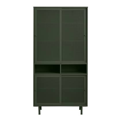 by fonQ Tibbe Opbergkast - H 180 cm - Olijfgroen