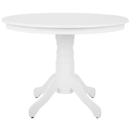 Beliani - AKRON - Ronde eettafel - Wit - 100 cm - MDF