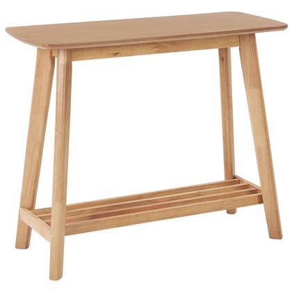 Beliani - TULARE - Consoletafel - Lichte houtkleur - Rubberhout Bruin