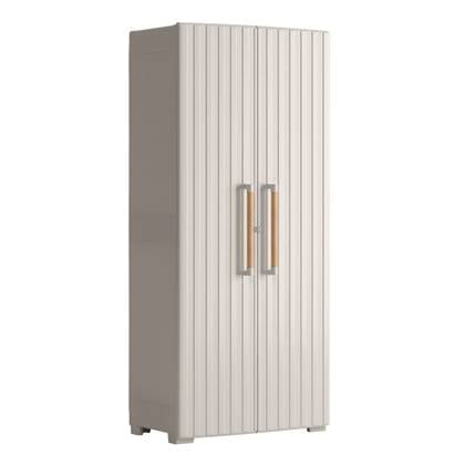 Keter Opbergkast met schappen Groove beige en zandkleurig Multicolor