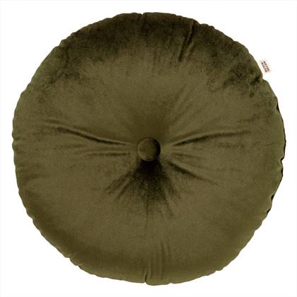 Dutch Decor sierkussen OLLY - Ø40 cm Military Olive Groen