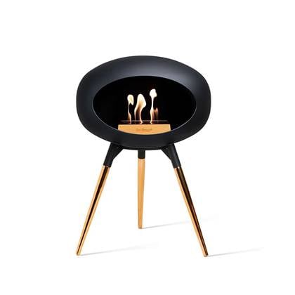 Le Feu Bio Ethanol Haardvuur - Black Ground Wood Low Gold Black