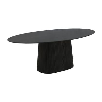 Old Inn - Eetkamertafel Rome ovaal 160cm Zwart
