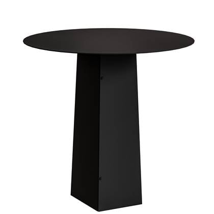 Gorillz Charm Bijzettafel - 50 x 50 cm - koffietafel - Metaal - Rond - Zwart