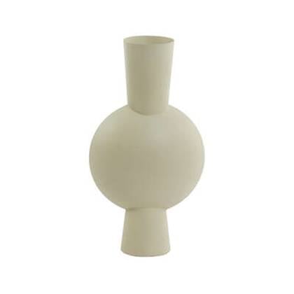 Light & Living Light&living Vaas 13,5x9x39,5 cm KAVANDU licht grijs Oranje