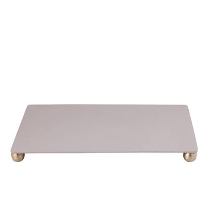 PTMD Plateau Uchizi - 55x35x5 cm - Aluminium - Creme