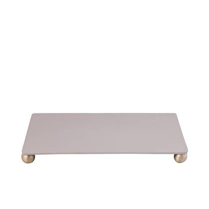 PTMD Plateau Uchizi - 49x29x4 cm - Aluminium - Creme