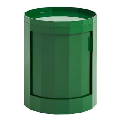 HAY Facet Bijzettafel met Opbergvak - Low - Spinach Green