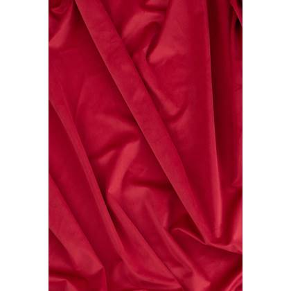 J-Line Stof Lang Velvet Framboos Roze