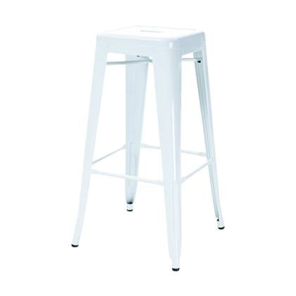 Legend Metalen barkruk - 65 cm Wit