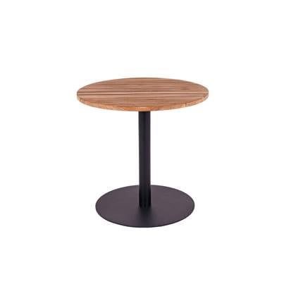 MaximaVida ronde eettafel Java zwart 80 cm - zware 49 kg uitvoering