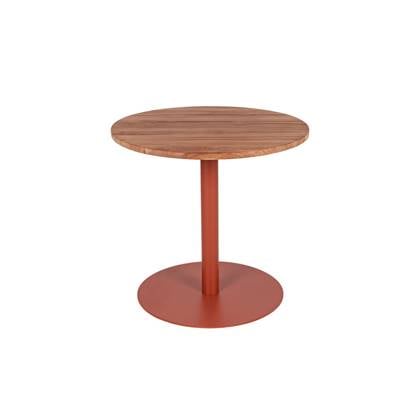 MaximaVida ronde eettafel Java roestbruin 80 cm - zware 49 kg uitvoering