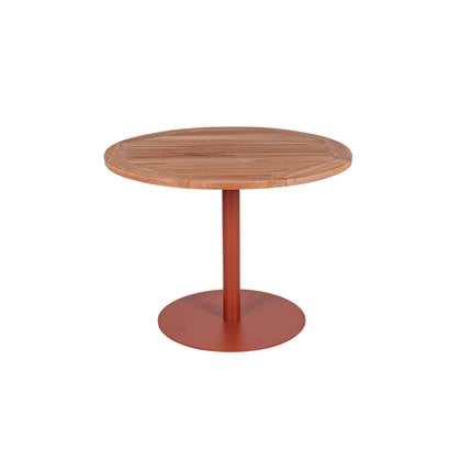 MaximaVida ronde tuintafel Java roestbruin 100 cm- zware 55 kg uitvoering