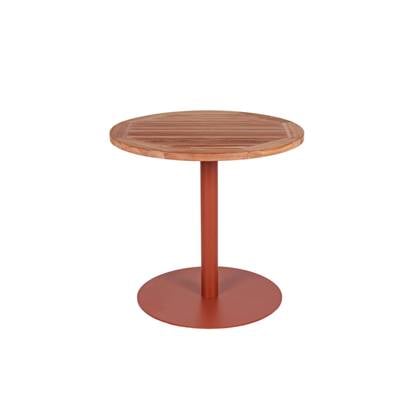 MaximaVida ronde tuintafel Java roestbruin 80 cm- zware 49 kg uitvoering