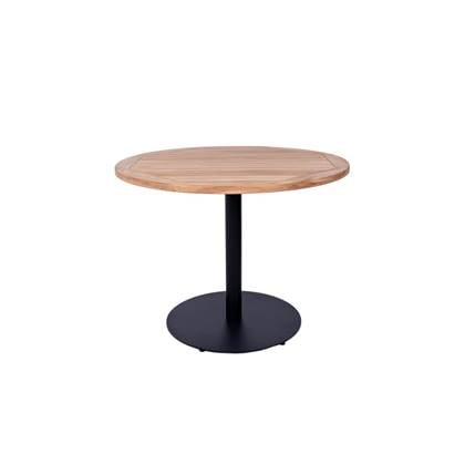 MaximaVida ronde tuintafel Java zwart 80 cm- zware 49 kg uitvoering