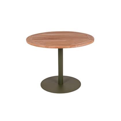 MaximaVida ronde tuintafel Java olijfgroen 100 cm- zware 55 kg uitvoering