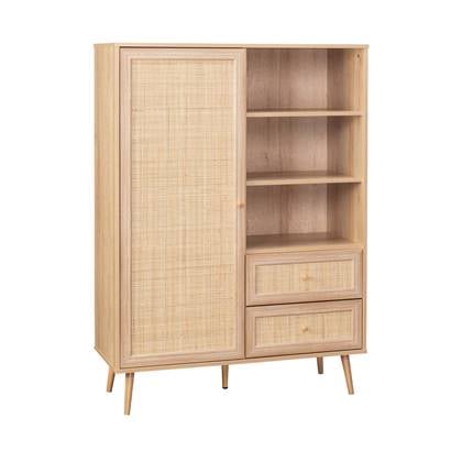 sweeek - Dressoir, B 101,5 x D 39 x H 139cm Bruin