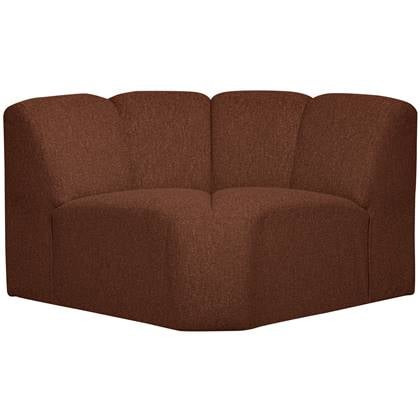 WOOOD hoekelement Mojo - Bouclé - Roest Bruin melange - 75x68x77 cm