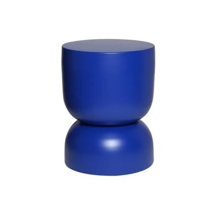 sweeek - Bijzettafel|metalen nachtkastje, Ø32 x H 42cm Blauw