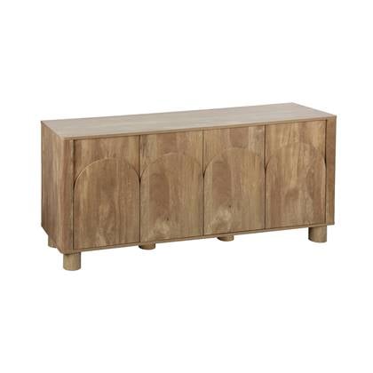 sweeek - Exotisch dressoir van mdf-hout 4 deuren en 2 binnenladen, l 150 cm