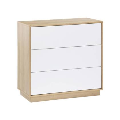 sweeek - Commode met 3 lades in bicolor houteffect