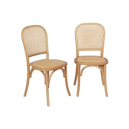 sweeek - Stoel, set van 2 Bruin
