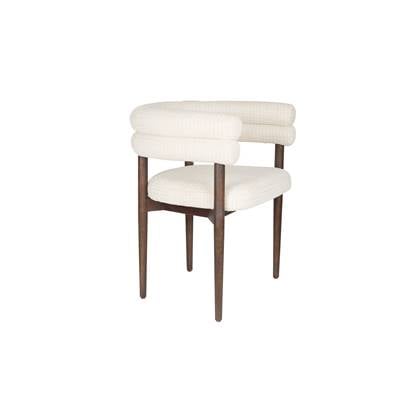 Dutchbone Sela Eetkamerstoel Off White Wit