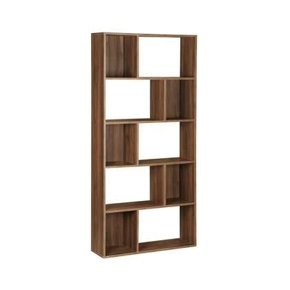 Sweeek  Asymmetrische boekenkast met 5 planken en 10 vakken