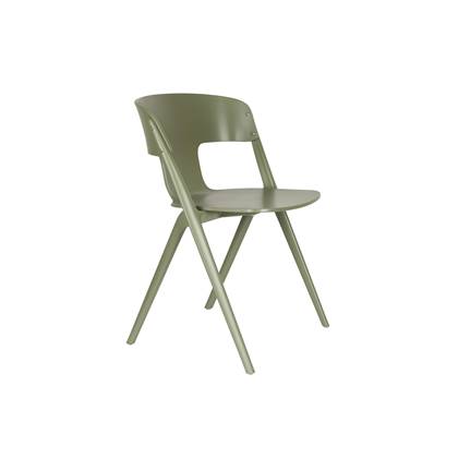 Zuiver Horizon Tuinstoelen stapelbaar Kunststof Groen - Set van 4