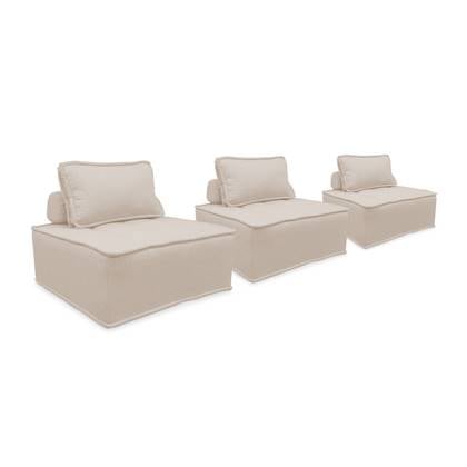Sweeek  Modulaire fauteuil in stof (x3)