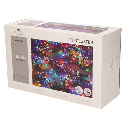 Anna's Collection Clusterverlichting - gekleurd - 690 cm
