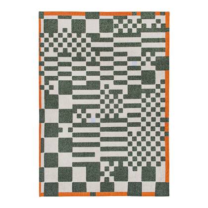 Louis de Poortere Craft Chess Vloerkleed 200 x 280 cm - Deep Green