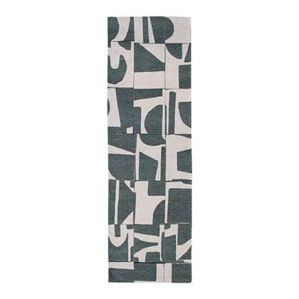 Louis de Poortere Craft Papercut Runner 80 x 250 cm - Sea Spray