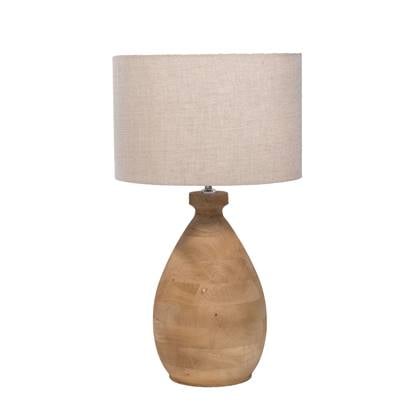 Giga Meubel - Tafellamp Naturel - 35cm - Hout - Tafellamp Mattia Bruin