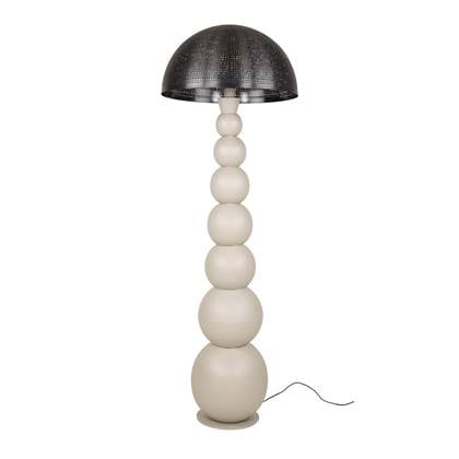 Vloerlamp Natural Grijs - 51x51x152cm - Sphere - Giga Meubel