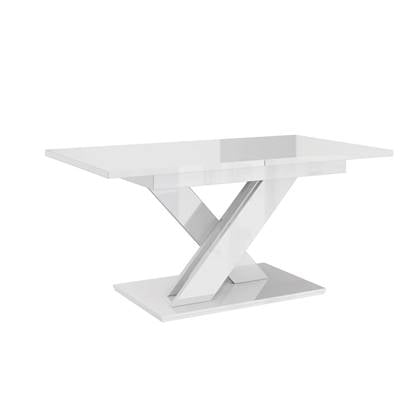 Meubella - Eetkamertafel Bari - Hoogglans - 180 cm - Uitschuifbaar Wit