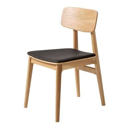 By fonQ Cade Eetkamerstoel - Naturel Eiken - Zwart
