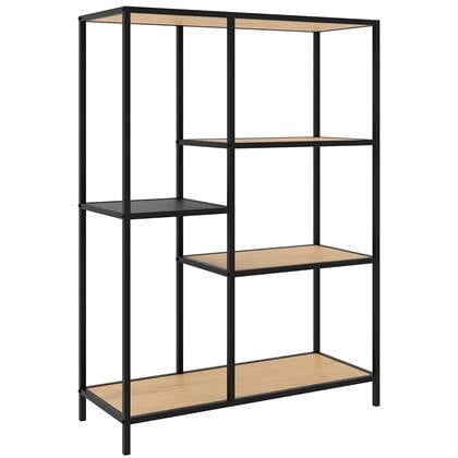 Giga Living - Open Kast Altino Wild Eiken Melamine 112cm Zwart