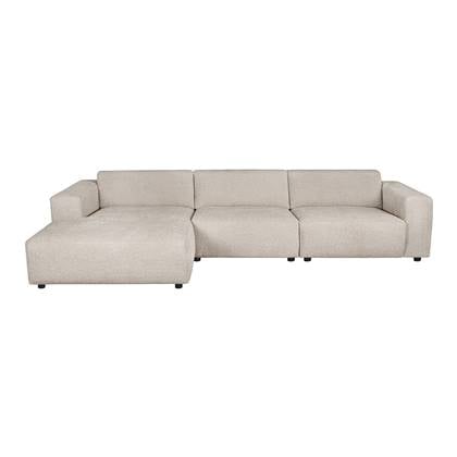 by fonQ Nova Chaise Longue Links - Bouclé - Greige