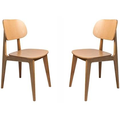 NADUVI Collection Set van 2 eetkamerstoelen Yuul